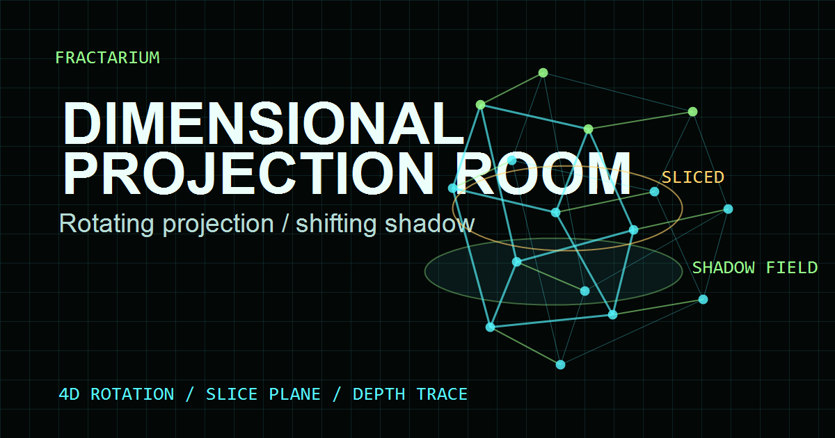 Shadow Slice Dimensional Projection Room | FRACTARIUM
